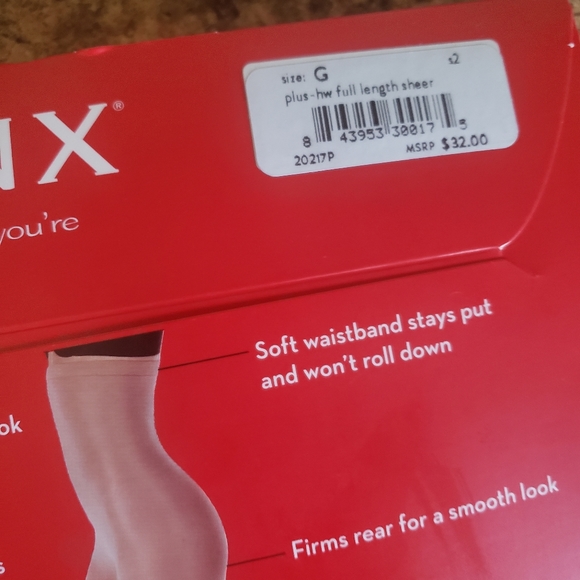 SPANX Women's Shaping Sheers Color Nude Plus Sz G 1X Compress Pantyhose NWT - Picture 4 of 5